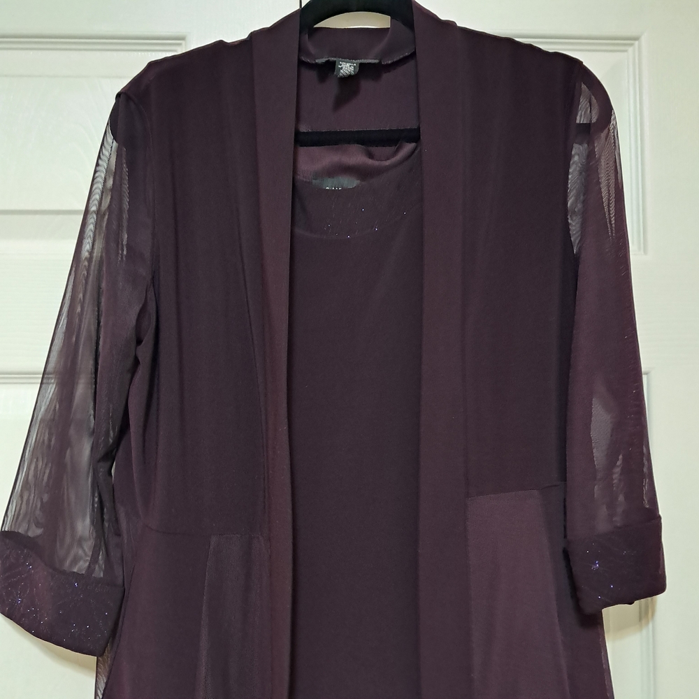 R&M Richards Elegant Plum Dress
